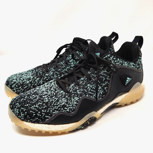 Adidas Codechaos 21 Spikeless Golf Shoes Black/Mint/Grey FW5614